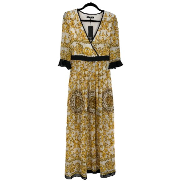 Nasty Gal Yellow and Black Maxi Dress - Picture 2 of 16